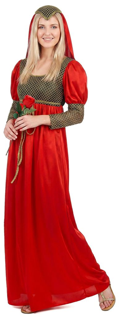 Mittelalterliches Prinzessinnenkostüm für Damen L