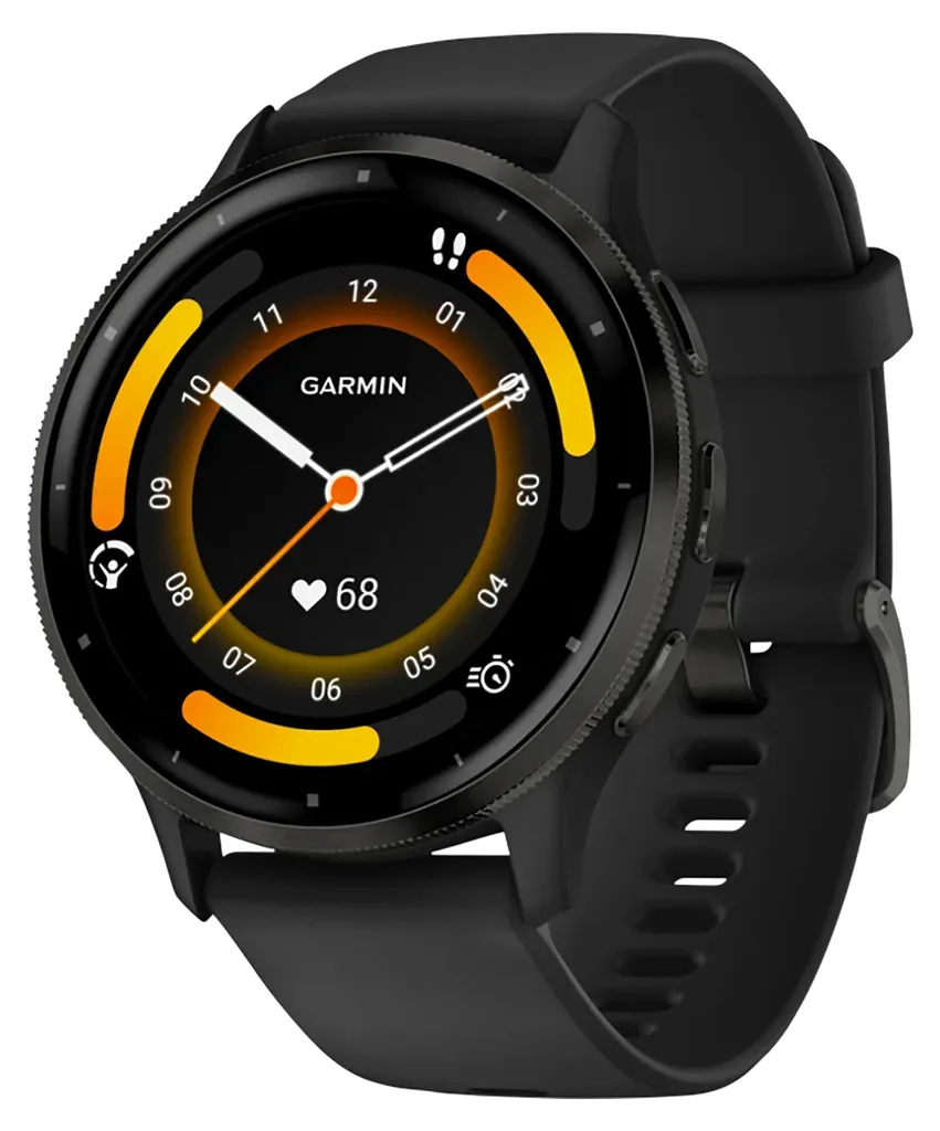 Montre GPS Connectée Garmin Venu 3 de 45 mm Noir avec Écran AMOLED