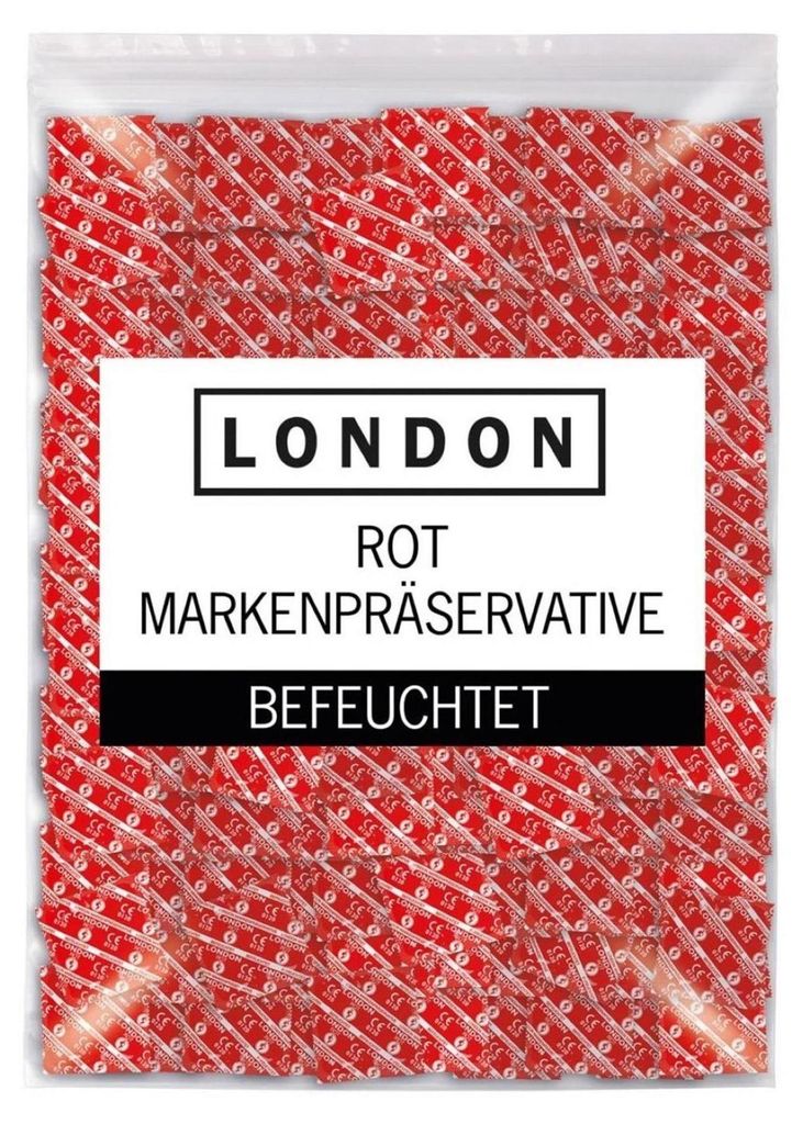 London Kondome Feucht Rot Erdbeere 1.000 Stück Produktbild 