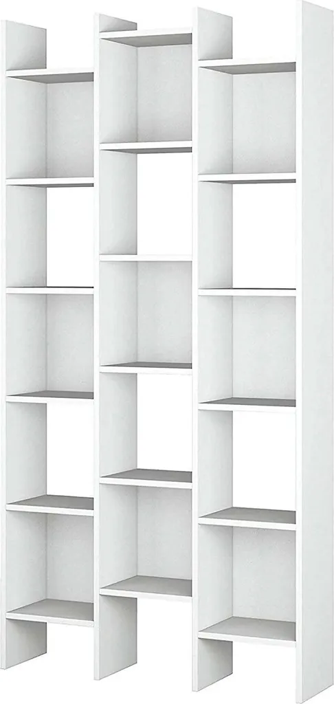 CALICOSY Bibliothèque 3 Colonnes 15 Compartiments Italian H192 cm