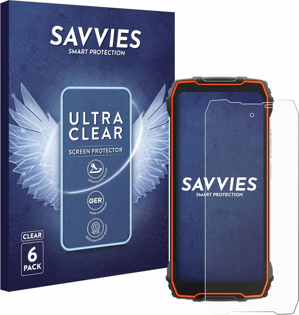 6x Für Blackview Oscal Pilot 1 Schutzfolie Savvies Displayschutz Display Schutz Folie Klar Transparent