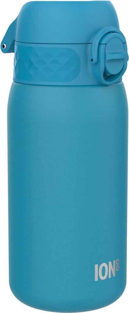 ion8 Kinder Trinkflasche, Edelstahl Leicht 400ml, Nicht Isoliert, Auslaufsicher, Einhandffnung, Sichere Verriegelung, Splmaschinenfest, Klappdeckel...
