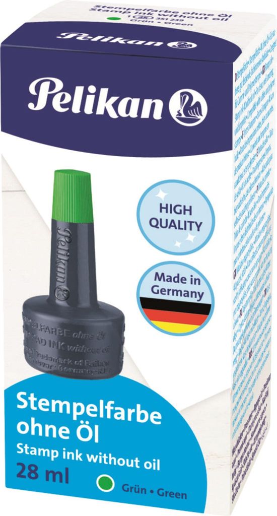 Pelikan® 351239 Stempelfarbe 4K - ohne Öl, 28 ml, grün Obrázok produktu 