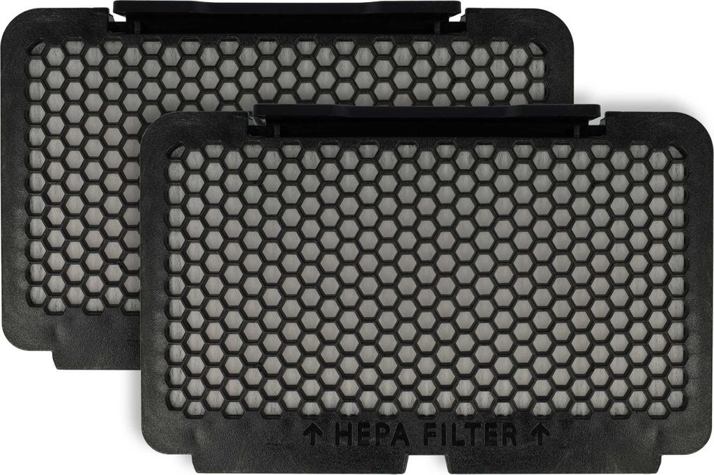 vhbw 2x Staubsaugerfilter kompatibel mit Rowenta Silence Force Multicyclonic RO8370OA/410, RO8376UA/410 Staubsauger - HEPA-Filter Schwarz Weiß
