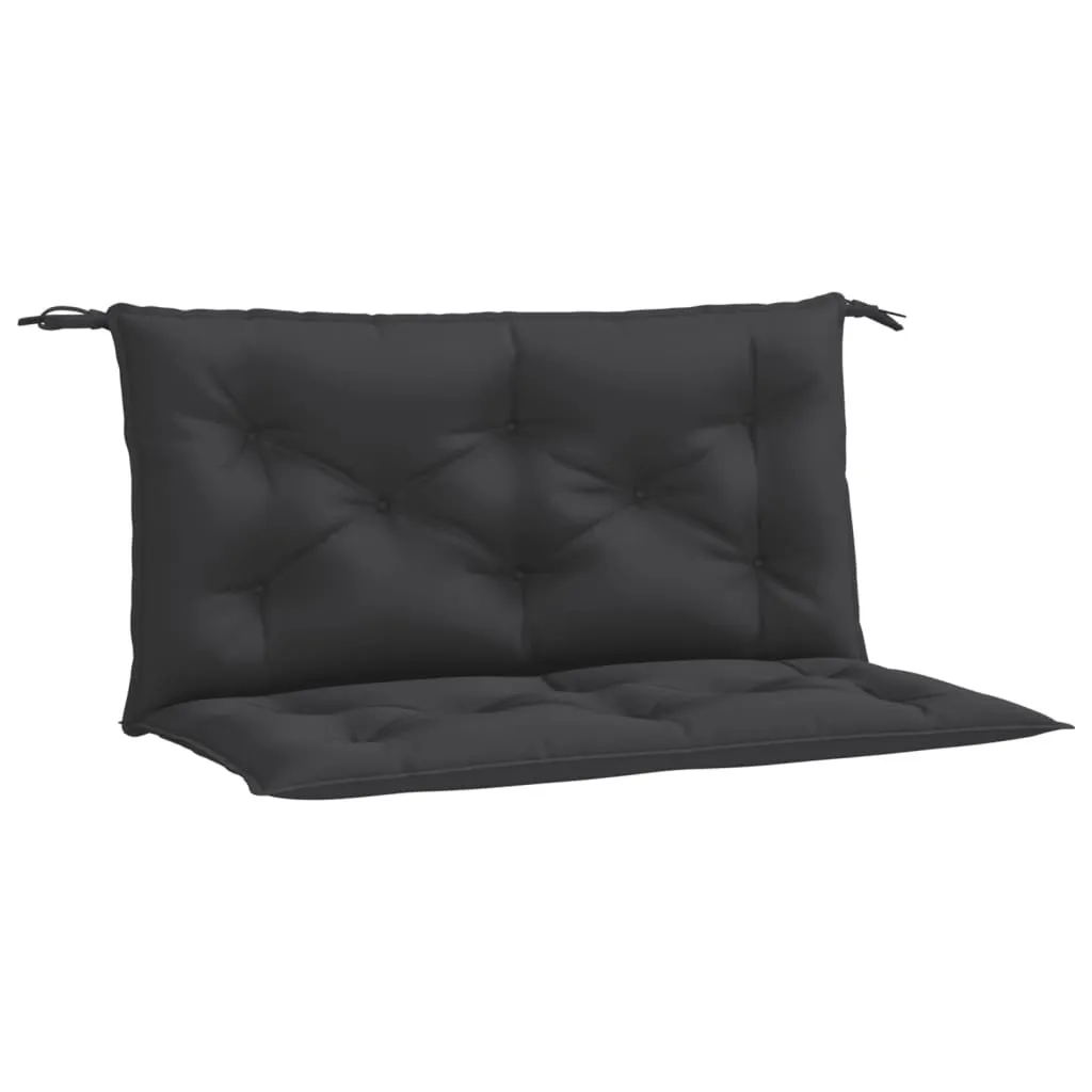 Set 2 Cuscini vidaXL Neri 100x50x7 cm per Panche Esterno Oxford