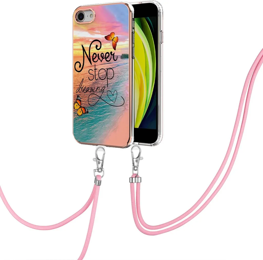 Custodia iPhone 7/8 Fantasia Oro: Cordino Boho e TPU Flessibile 2026