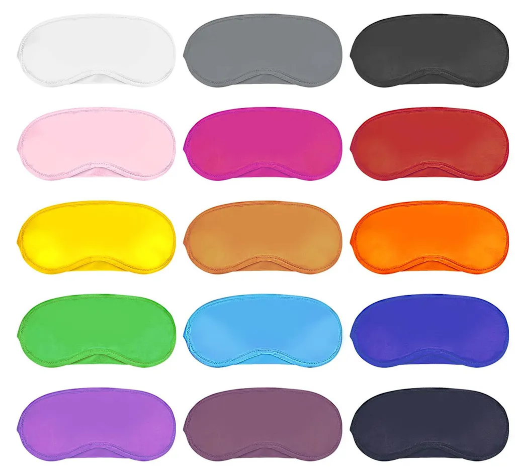 Masque de nuit occultant avec protège-nez, pack de 15 unités multicolores
