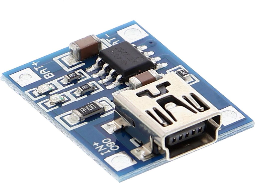 Lithium-Batterie-Ladegerät  - TP4056 Chip, 4,5  5,5 V, Produktbild 