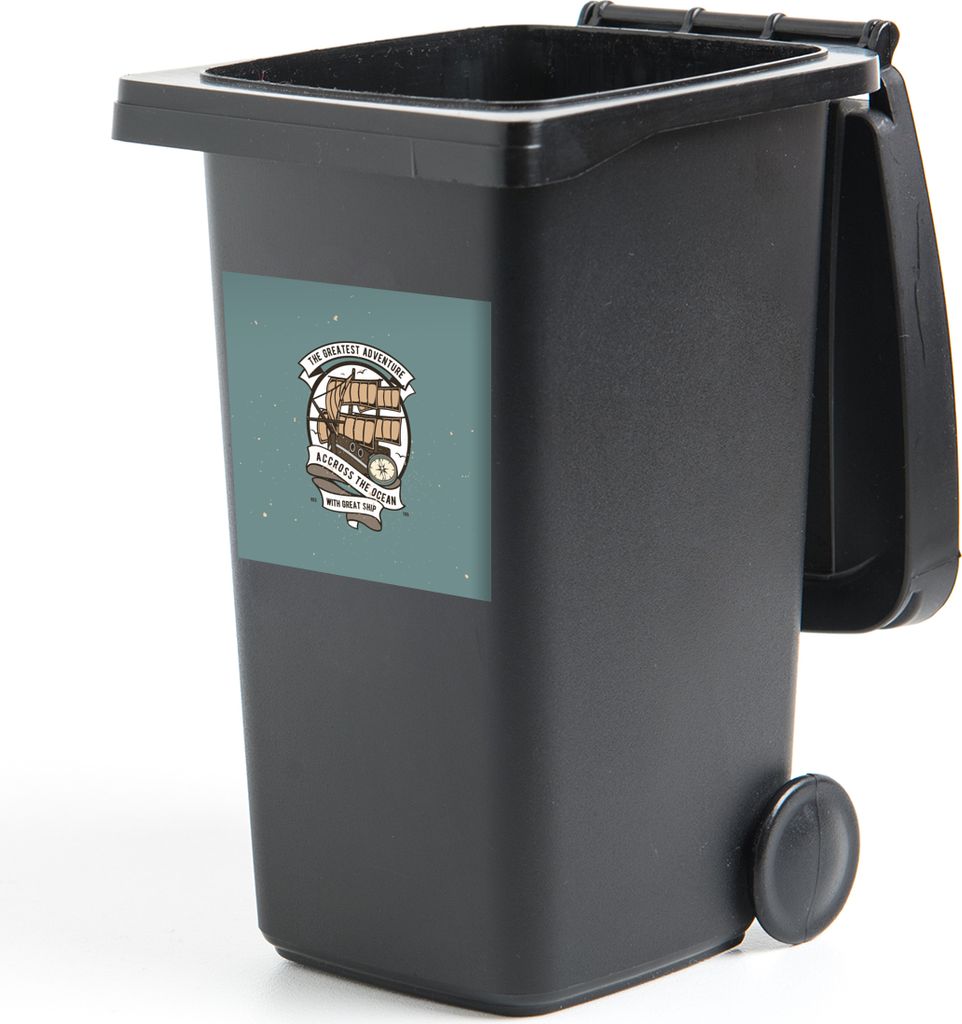 MuchoWow - Abfall-Aufkleber - Container - für Abfallcontainer
