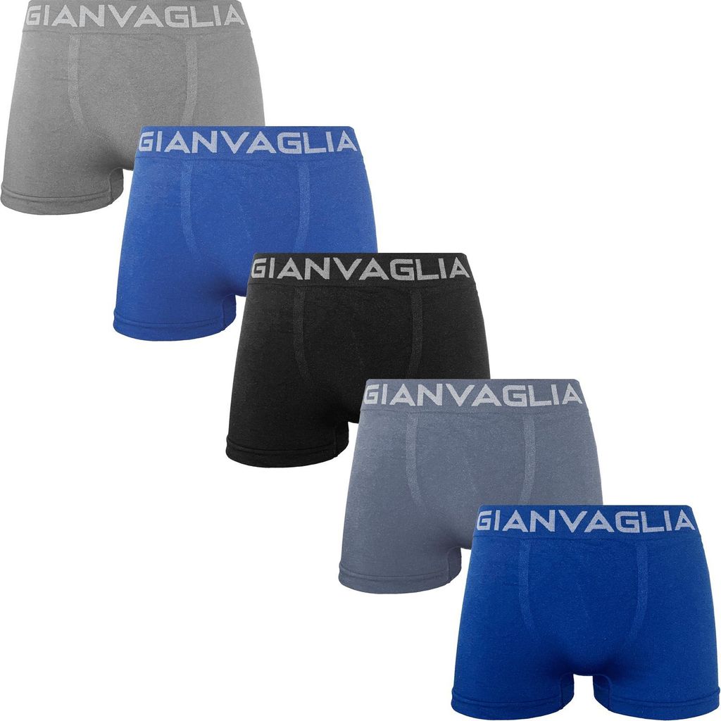 5 er Pack Boxershorts Herren Microfaser uni Seamless Produktbild 