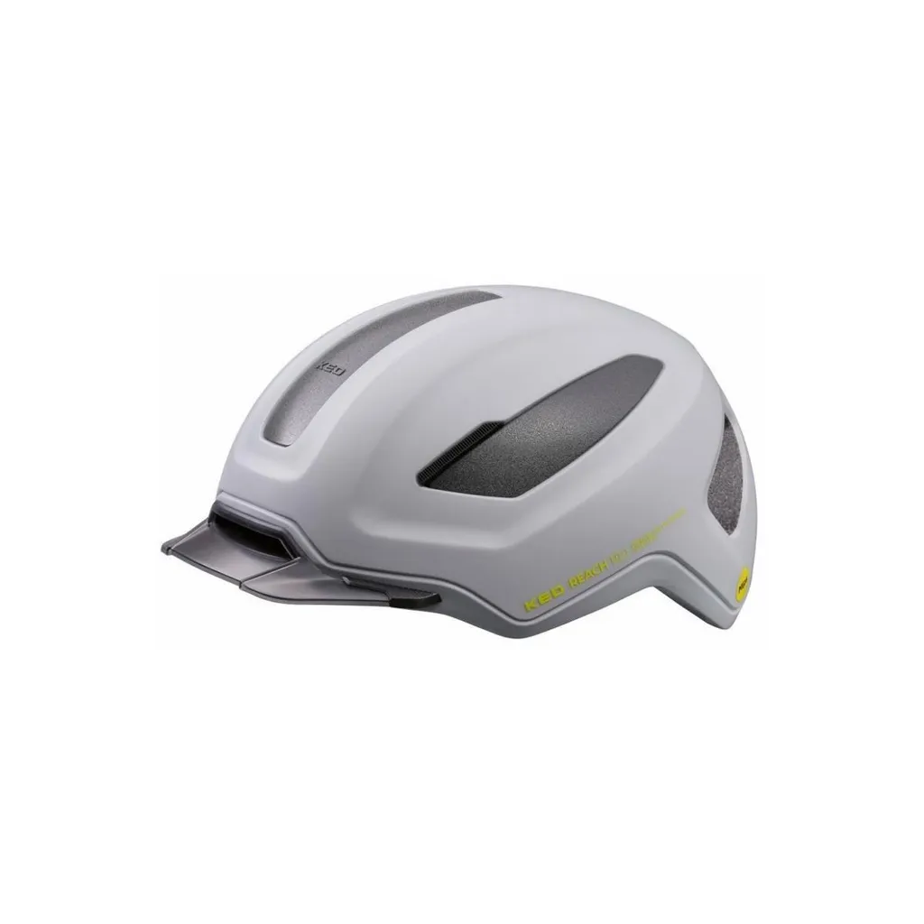 KED Casque de vélo REACH DT1 Gris Clair - Protection Route et Ville