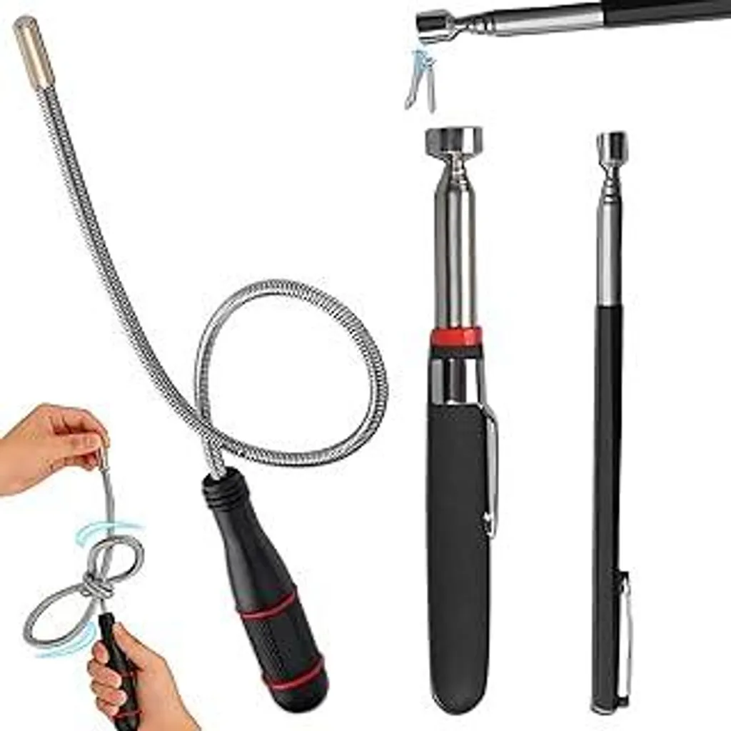 Calamita Telescopica Allungabile Set 3 pz | Magnete Potente 1.5 3 5 lb