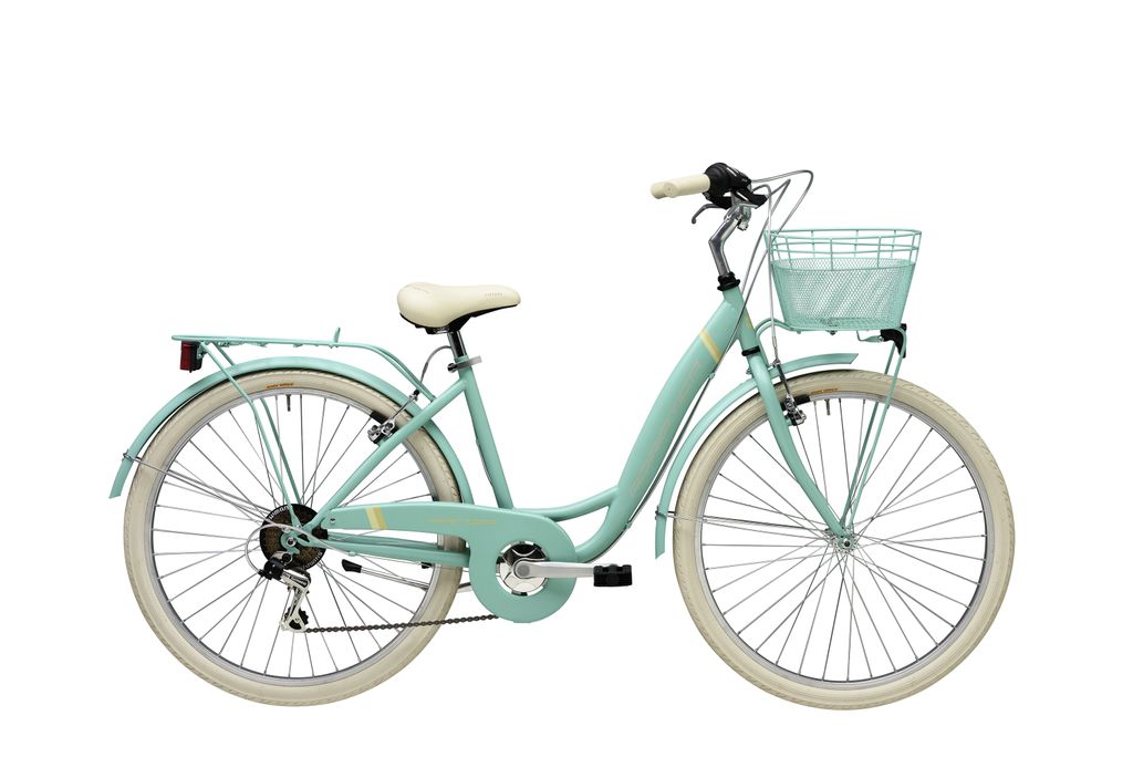 Cityfahrrad 26 Zoll PANDA Lady Grün inkl. Korb Produktbild 