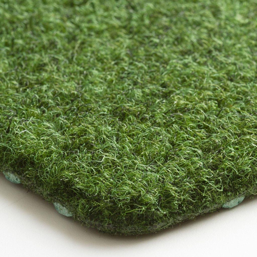 Steffensmeier Kunstrasen Nadelfilz Wembley XL | 8 mm | integrierte Drainage mit Noppen | Balkon, Terrasse, Garten | Meterware | Größe: 200x200 cm