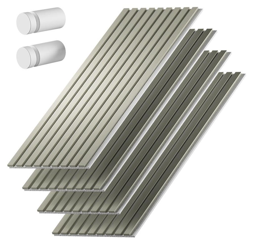Akustikpaneel Vicco Sonoa Salbeigrün/Weiß 4er Set, Model Produktbild 