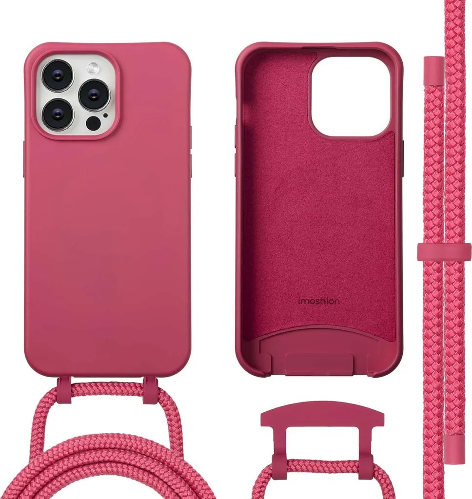 Custodia iMoshion Lampone MagSafe + Cordino iPhone 14 Pro Max