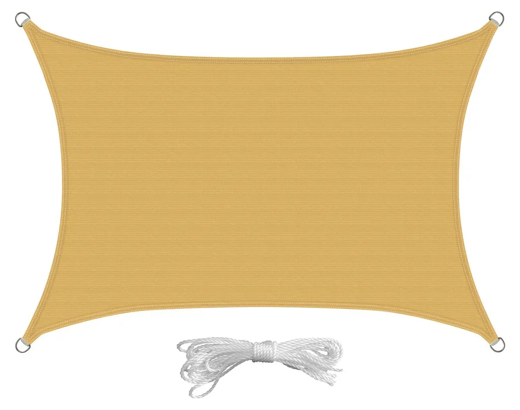Voile d'ombrage 600x400 cm anti-UV pour stopper la chaleur sur terrasse