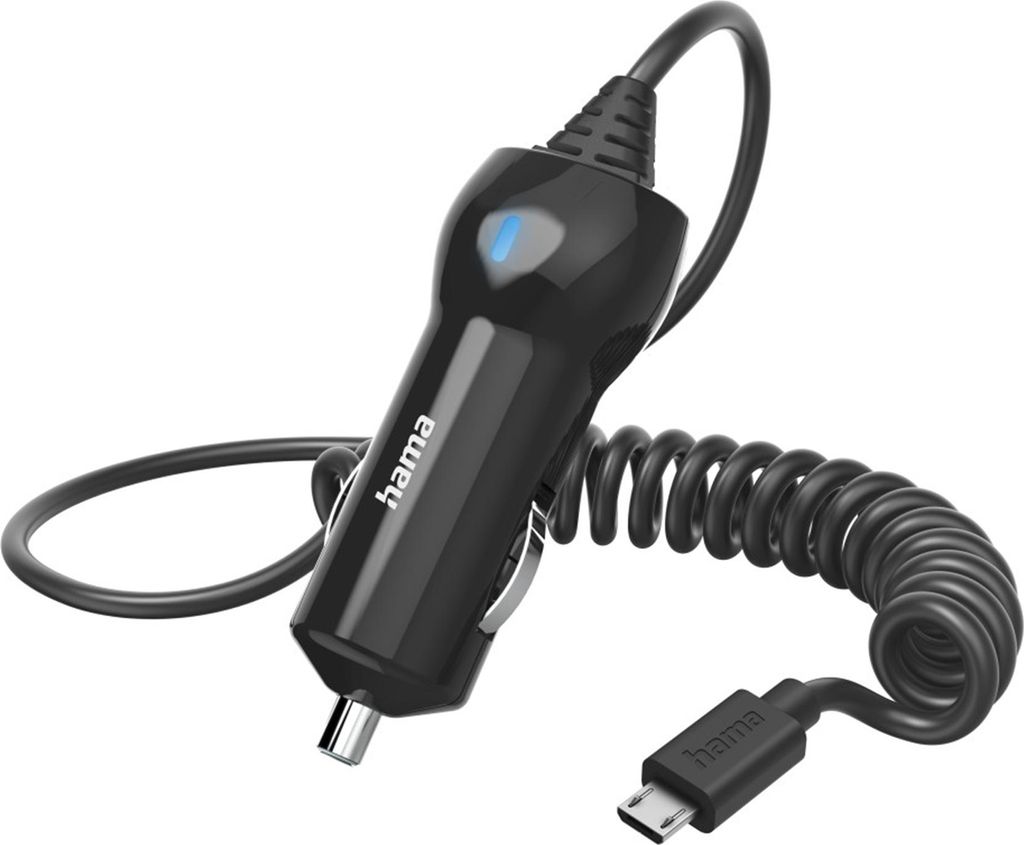 Hama Auto-Ladegerät Micro-USB, 6 W, 1 m, Schwarz