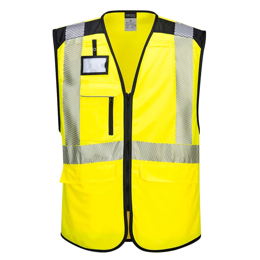 Portwest PW309 PW3 Warnschutz Executiv Westen Yellow/Black Gr. 4XL