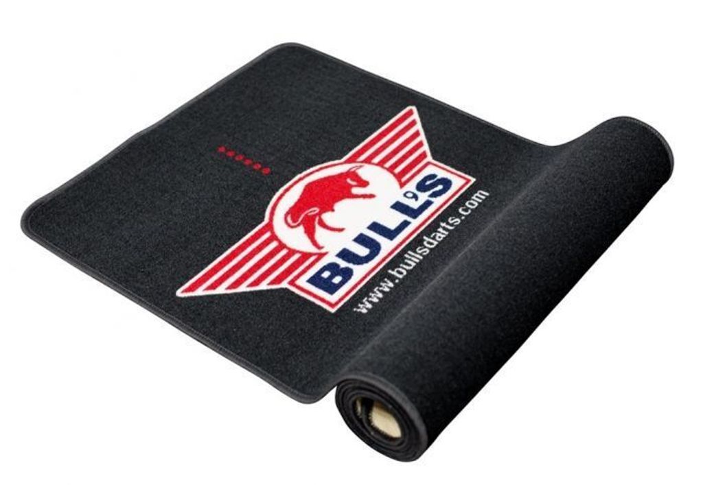 BULL'S Tapis Professionnel Fléchettes Noir-Rouge Avec Oche - 300x65 Cm Synthétique