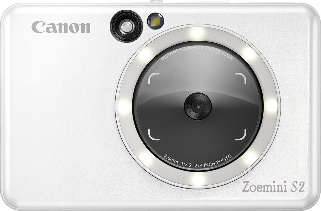 Canon Zoemini S2 Fotocamera Istantanea Camera Bianco Perla Immagine del prodotto 