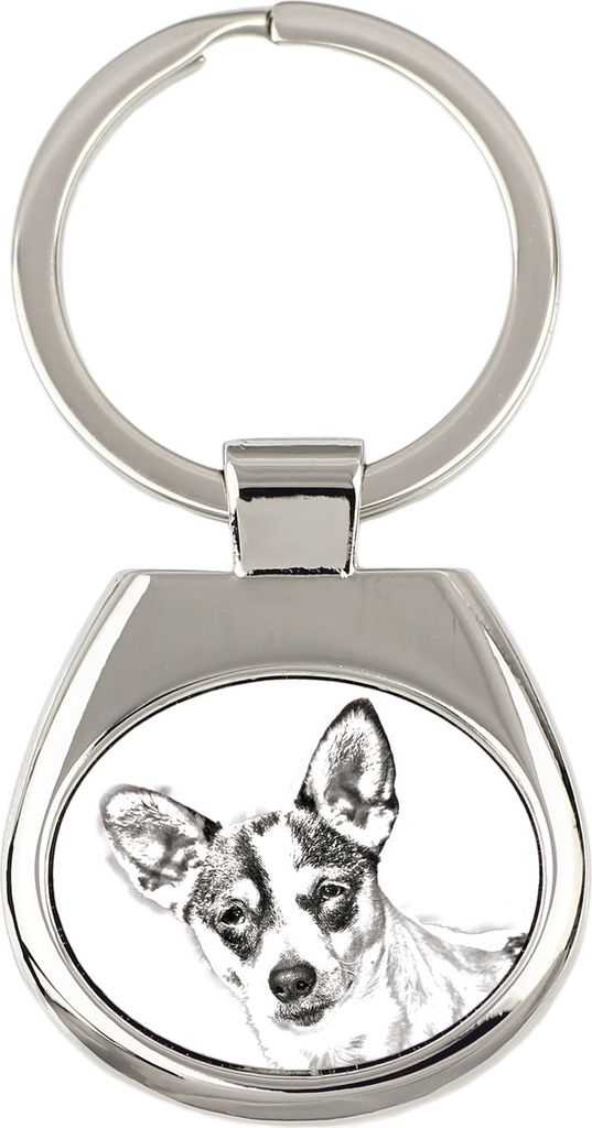 Rat Terrier - Schlüsselanhänger mit Hund, Anhänger mit Aufdruck, personalisierter Anhänger der Marke Art-Dog