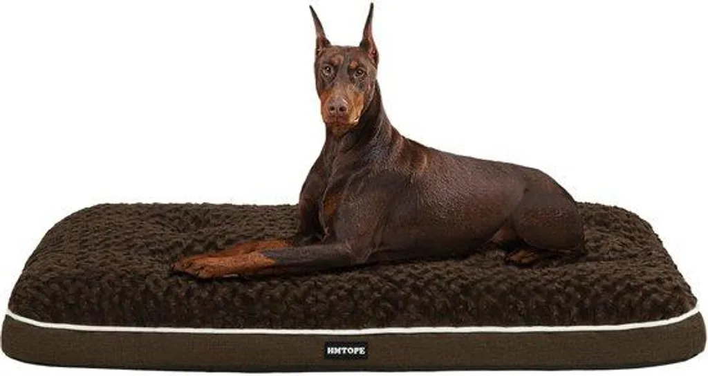 Panier pour chien déhoussable orthopédique marron grand format 120cm