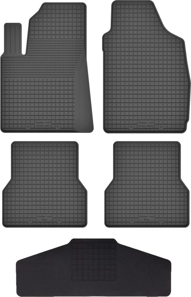 Gummi Fußmatten Set Für: Ford Ka Mk2 Fl (2012-2018) Gummimatten Schwarz