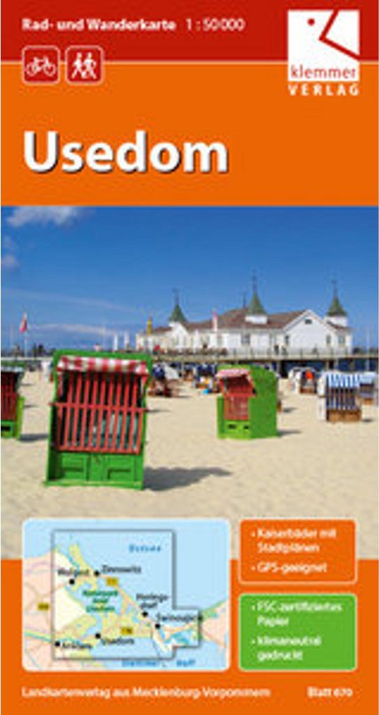 Rad- und Wanderkarte Usedom 1 : 50 000