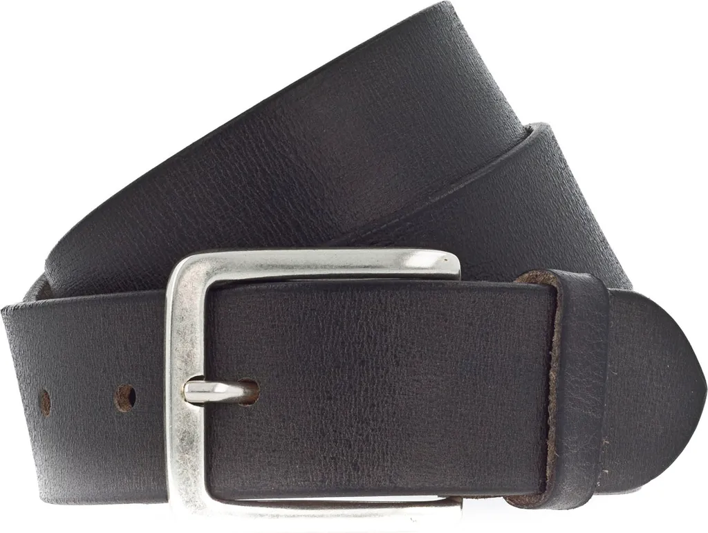 Cintura Vanzetti Denim Love 40mm Grigio Scuro Pelle Pieno Fiore W95