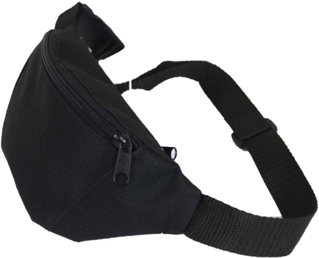 WITAN HÜFTTASCHE Gürteltasche Bauchtasche Geldgürtel Seitentasche (Schwarz)