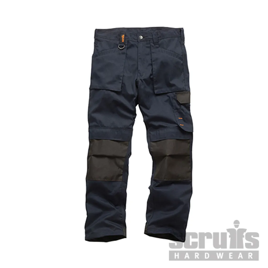 Pantalon de travail robuste bleu marine Scruffs Worker idéal en taille 52