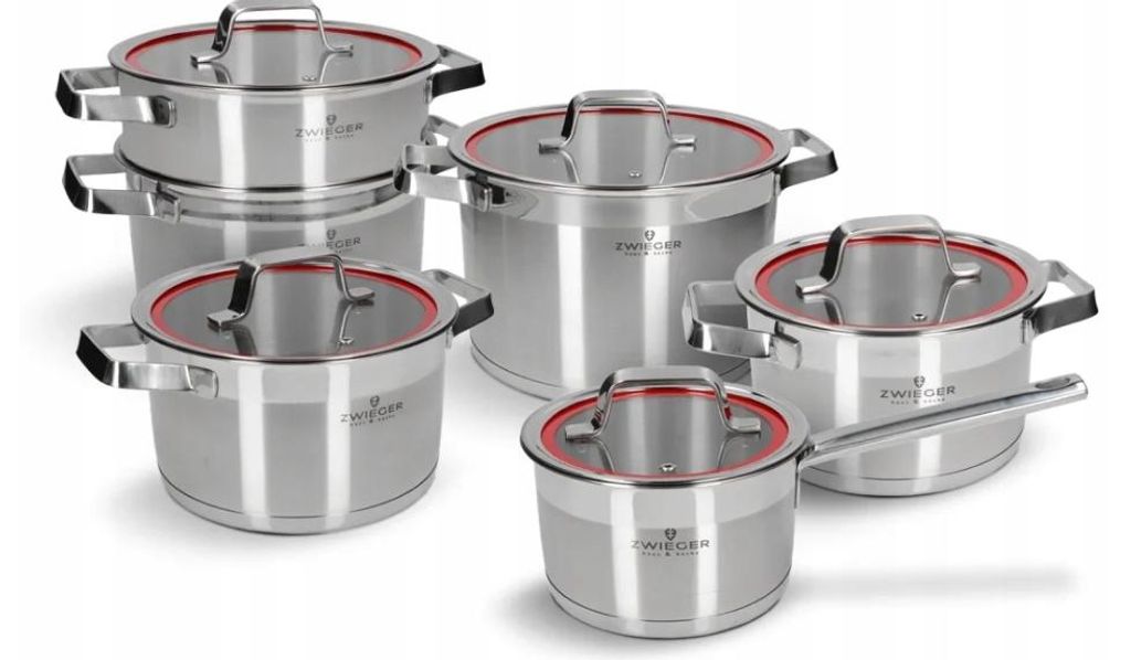 Sada hrnců a poklic "Klassiker", 11 kusů, nerezová ocel, Obrázek produktu 
