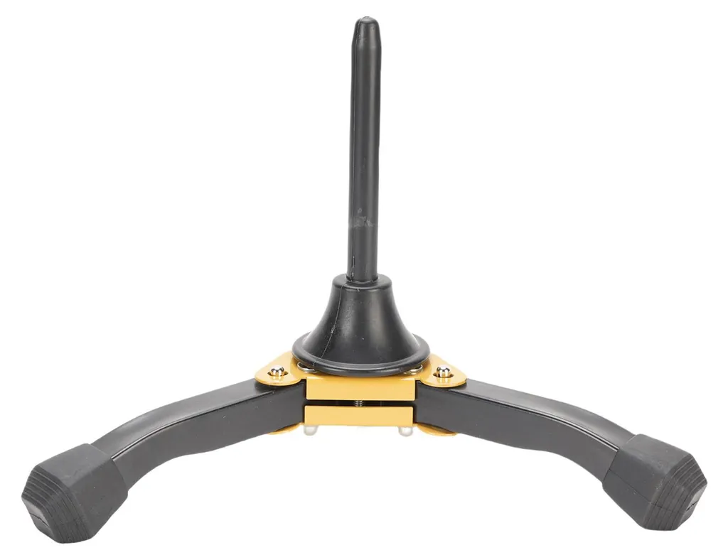 Support Saxophone Droit en Fer Noir Pliable pour Clarinette - Modèle S1