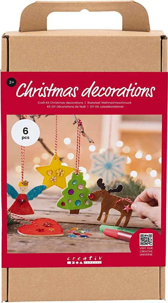 Décorations de Noël en bois à faire soi-même pour atelier en famille