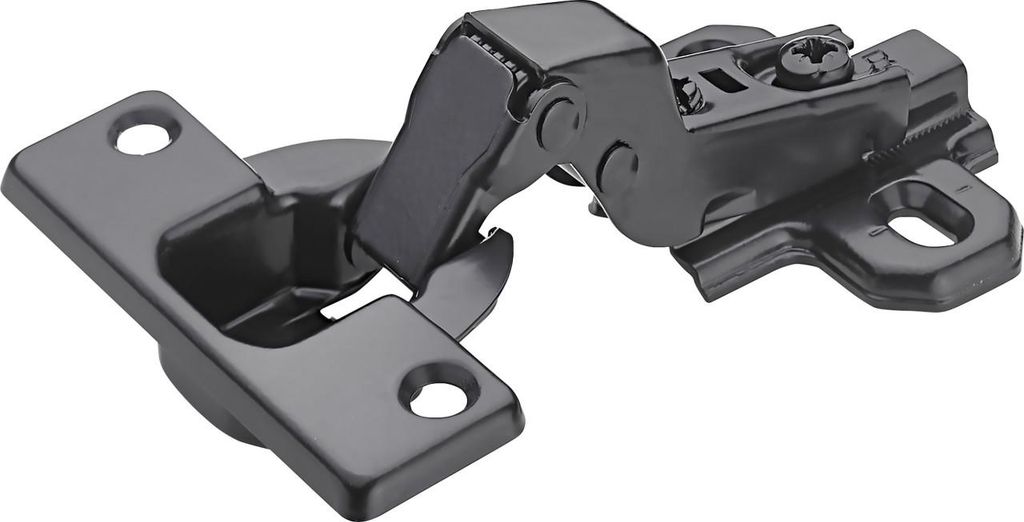 Hettich Topfscharnier SlideOn zum Aufschrauben Mittelwandanschlag Ø 35 mm schwarz