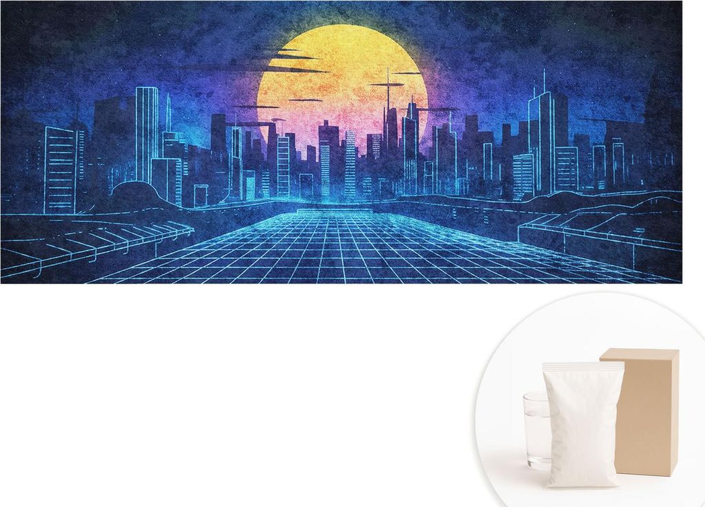 Fototapete - Wandbilder für Wohnzimmer - 208x146 cm - Dekorative Wandfolie - Modernes Design für Wanddekoration - Tapeten für Innenräume - Futu...