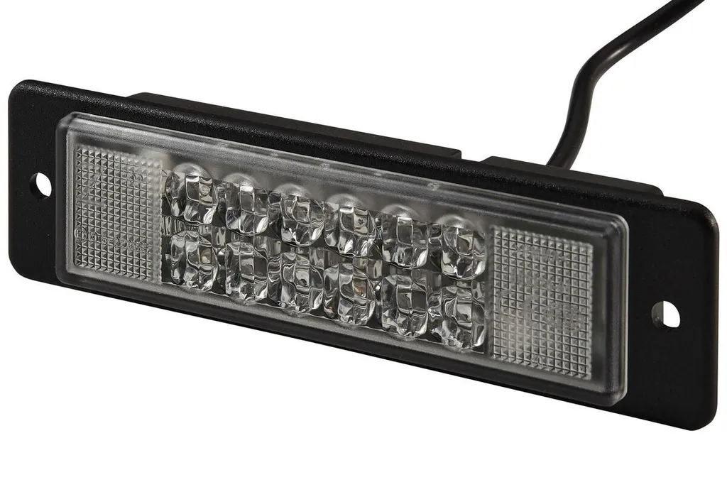 Feu à éclats LED HELLA étanche pour engins LIEBHERR et bus VAN HOOL