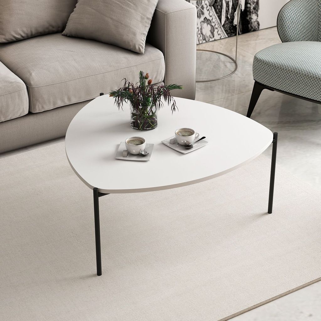 Skye Decor, Lenny - White, konferenční stolek, bílý, 100 % Obrázek produktu 