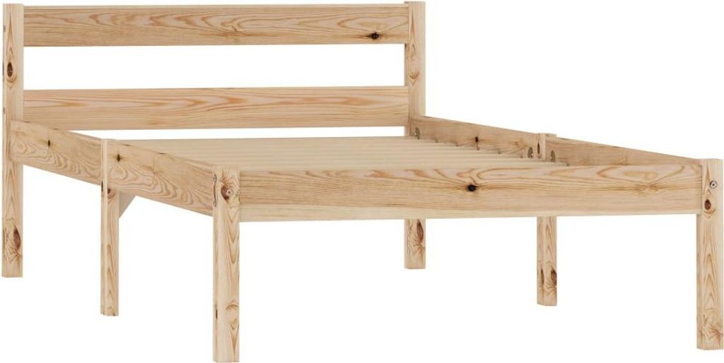 vidaXL Postel z masivu borovice 100x200 cm Obrázek produktu 