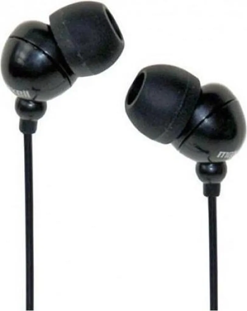 Auricolari Maxell PLUGZ Cablati Neri - Fedeltà Audio 3.5mm per MP3 e Smartphone