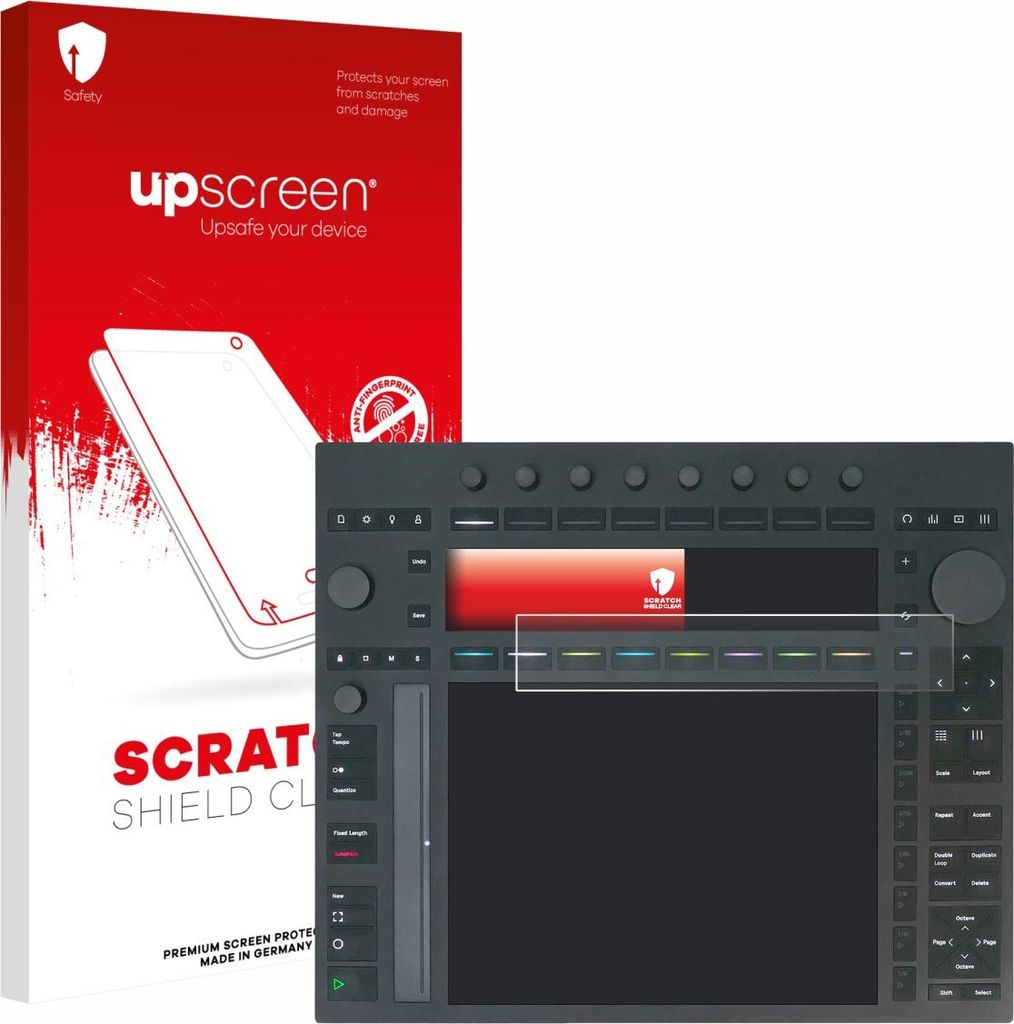 upscreen Schutzfolie für Ableton Push 3 Displayschutz Displayschutzfolie Folie Klar Transparent