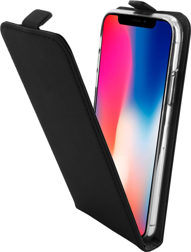 Mobiparts Premium iPhone XS Hülle Flipcase - Schwarz