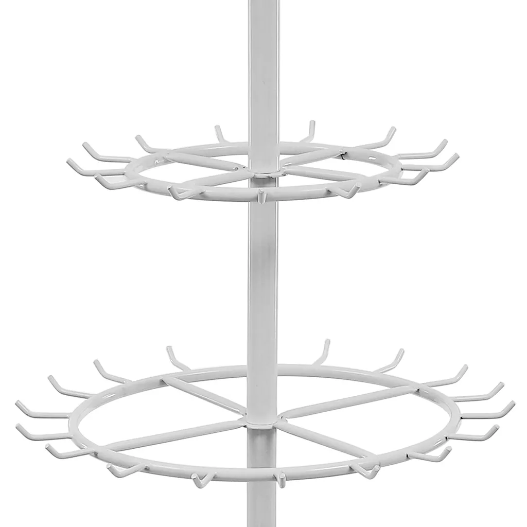 Porte-cravates vertical blanc : fini le désordre avec ce support de sol - 7