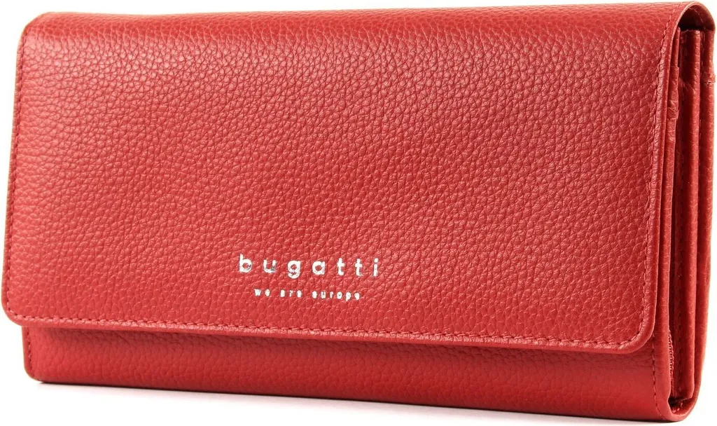 Portafoglio Bugatti Linda Rosso: Accessorio Donna Elegante in Pelle