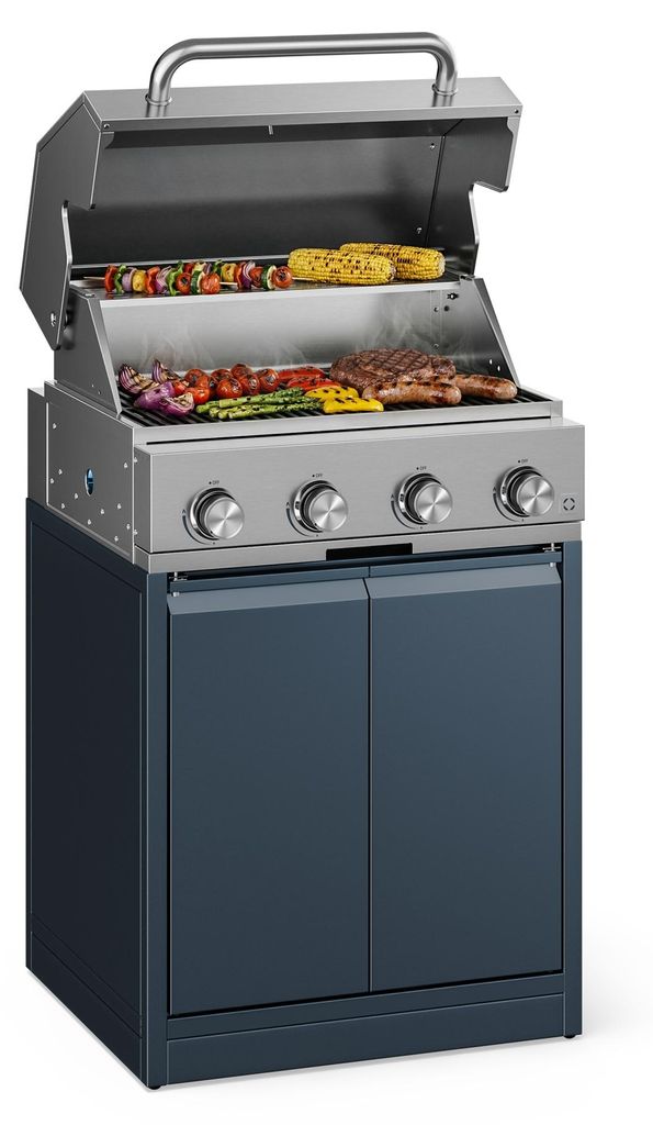 Klarstein WaldChef Gasgrill 50 mbar – 4 Brenner BBQ Grill Produktbild 