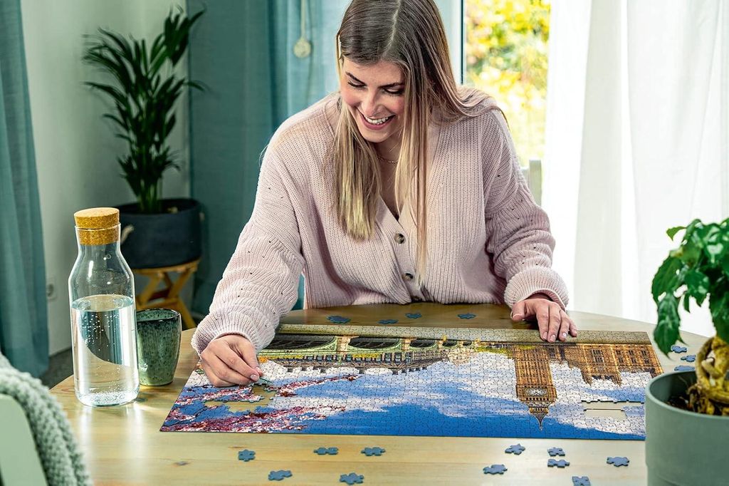 Puzzeln von Big Ben in London - 1000 Teile, Stadtpuzzle für Erwachsene und Kinder ab 14 Jahren