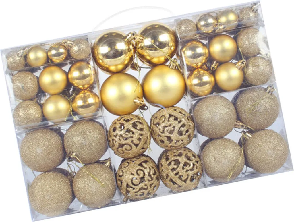 Ornements de Noël boules décoratives multi-styles pour fête et réception