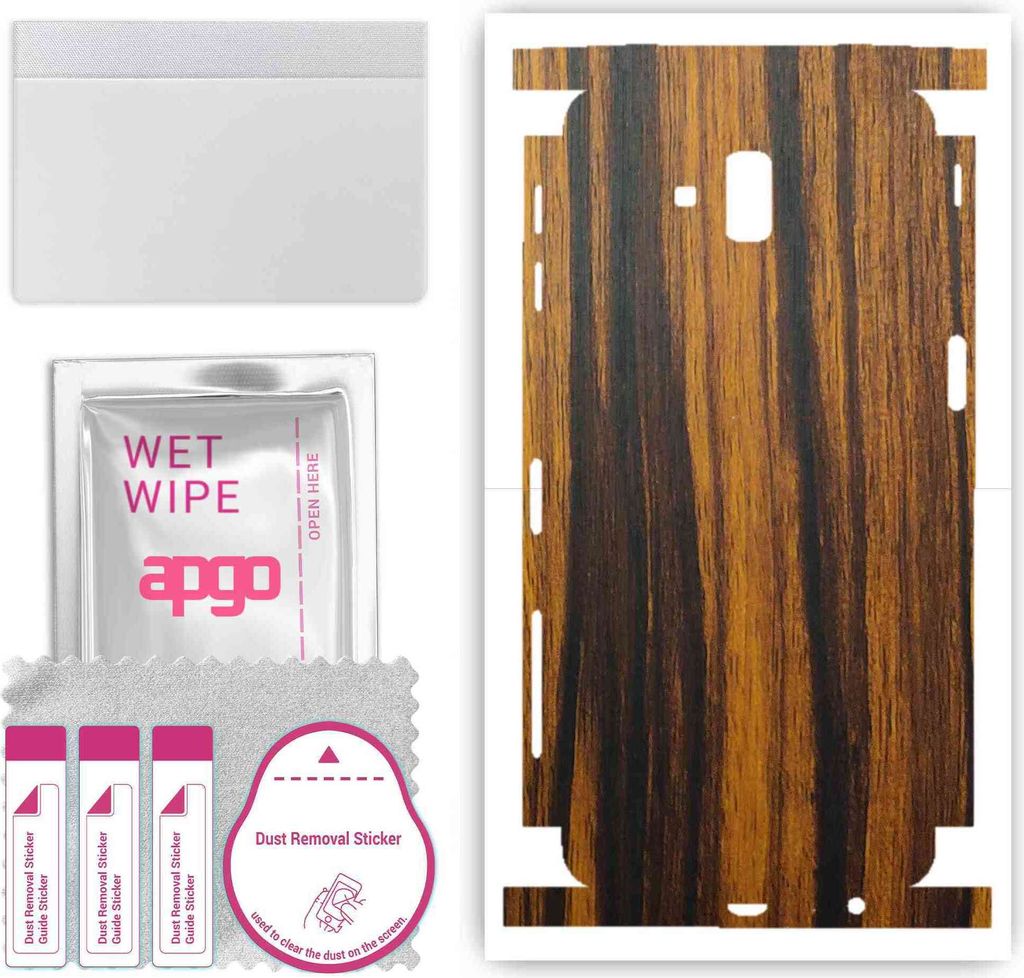 apgo Rückseite + Seiten Schutzfolie, Skin, kompatibel mit Samsung Galaxy J6 Plus, Hinten Displayschutzfolie aus Vinylfolie, kratzfest, einfache Mo...