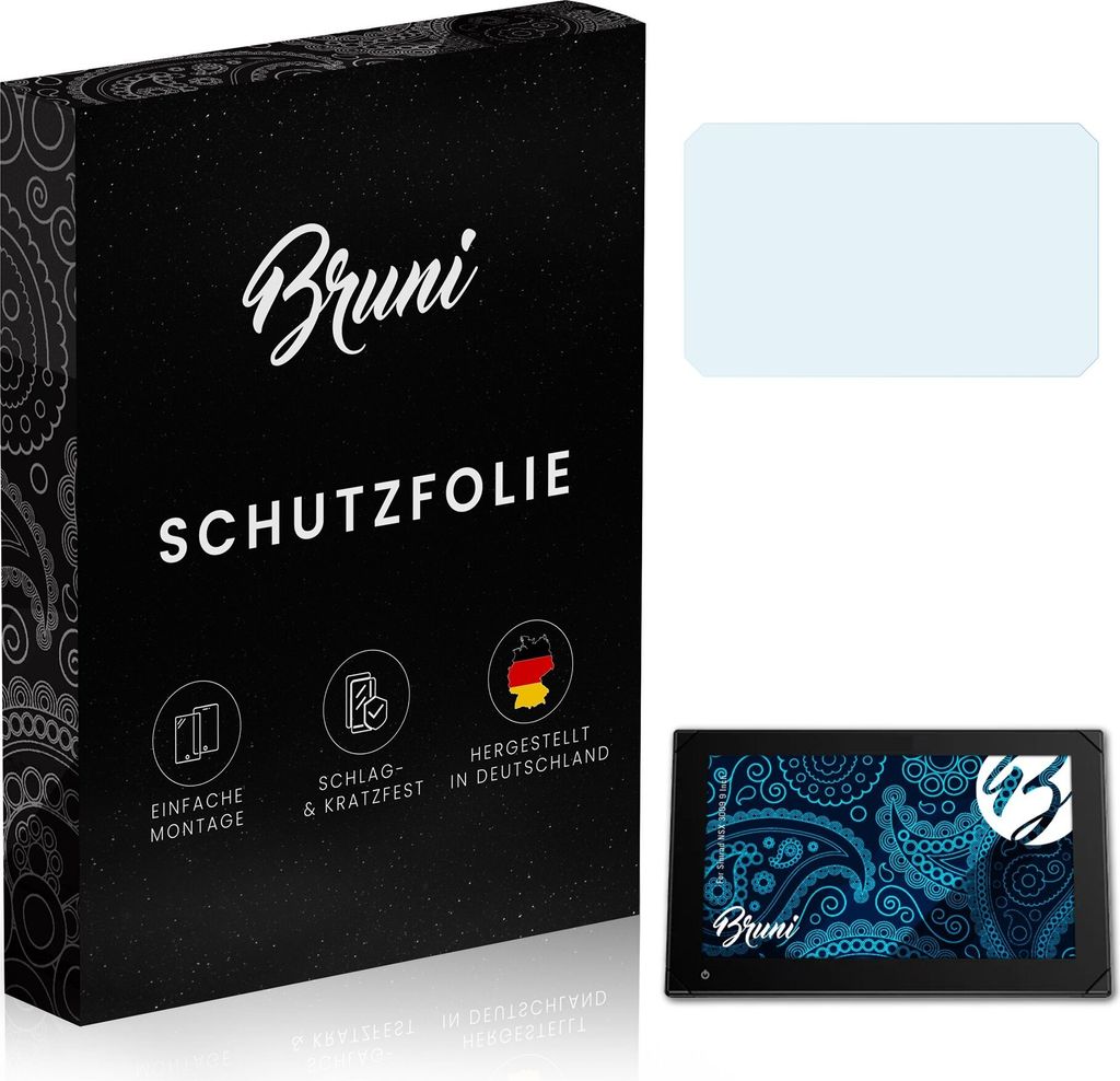 Bruni Basics-Clear 2x Schutzfolie kompatibel mit Simrad NSX 3009 (9 Inch) Folie